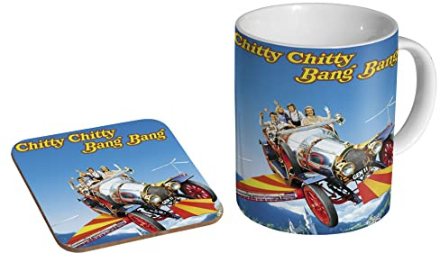 profiles Chitty Chitty Bang Bang Classic - Ceramic Coffee Mug + Coaster Gift Set