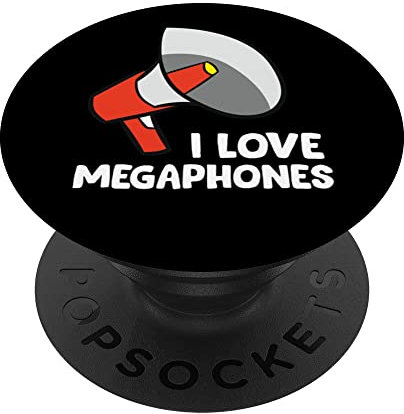 Megafon / Megaphon - I love Megaphones PopSockets mit austauschbarem PopGrip