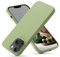 OIIAEE Liquid Silicone Case Designed for iPhone 13 Mini Case, Ultra Slim Shockproof Protective Phone Case Cover with Soft Anti-Scratch Microfiber Lining, 5.4 inch, Matcha Green