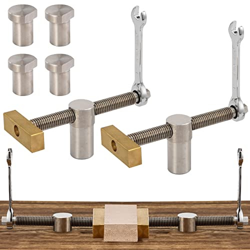 2 Stück Holzbearbeitung Bankhaken, 19mm Tisch Werkbank Klemme, Niederhalter Werkbank Klemme, Hilfswerkzeugbank, schnell befestigte Klemmen