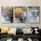 WADBTP Islamische Leinwand Bilder,Islamic Leinwand Malerei,Marble Background Allah Islamic Arabic Calligraphy Poster,Wohnzimmer Schlafzimmer Home Decor - Ohne Rahmen (Islamische G,3pcs-40 x 60 cm)