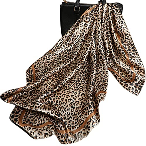 FAIRYGATE Kopftuch Satin Damen kleines Seidentuch 100% Seide Halstuch Bandana Seidenschal DA2425