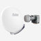 Fuba Sat Anlage 4 Teilnehmer | Satellitenschüssel Komplettset - DAA 850 W Sat-Schüssel 85cm Alu weiß + Fuba DEK 417 Quad LNB 4 Teilnehmer (DVB-S2, HDTV, UHD 4K/8K, 3D) mit LTE-Störfilter