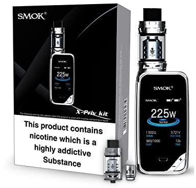 SMOK X-Priv Baby Vape Kit 225W TFV12 P-Tank 2mL (Chrome) No Nicotine
