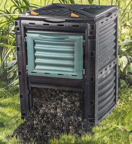 Praktischer Komposter aus recyclebarem Kunststoff - 300 Liter - 61 x 61 x 83 cm