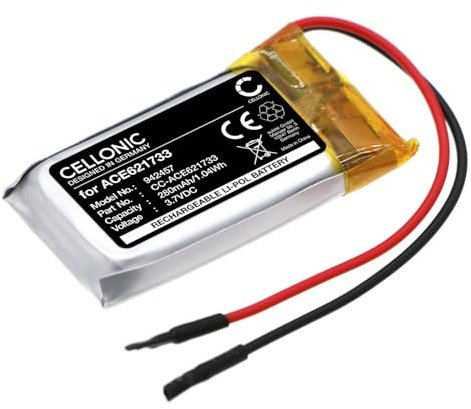 CELLONIC, Battery for Headset compatible with Sony LinkBuds, WH-CH510, WH-CH500 (280mAh, 3.7V) Replacement battery ACE621733