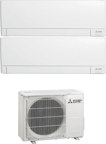 Mitsubishi MSZ-AY - Climatizzatore dual split, 9000 + 12000 btu, Inverter, Classe energetica A+++/A++