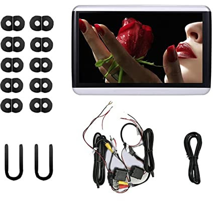Lecteur DVD portable pour lecteurs vidéo d'appuie-tête de voiture Moniteur d'appui-tête de voiture 10.6 pouces lien d'affichage autonome 1080P 4K vidéo WiFi/Bluetooth/USB/SD lecteur multimédia avec éc