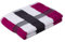 liebling Duschtuch, 100% hochwertige Baumwolle, Serie Miami, 70 x 140 cm, waschbar & trocknergeeignet, Farbe: cyclam/weiß/Graphit