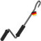 BAUHELD® Markisenkurbel mit Fleischer-Haken [Made in Germany] - Markisenstange aus verzinktem Stahl [100cm] - Hochfester Handgriff aus Kunststoff - Kompatibel mit ovalen Markisen-Ösen - Metall