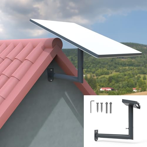 TIUIHU Starlink - Support mural Starlink réglable à 360° - Long support de toit Starlink - Kit de montage Starlink Gen 2(V2) / Starlink Gen 3(V3) / Starlink Mini