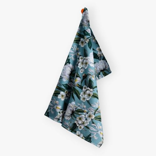 CEDON Stilvolles Geschirrtuch Iris, 45 x 63 cm, Baumwolle/Polyester, waschbar bis 40 °C