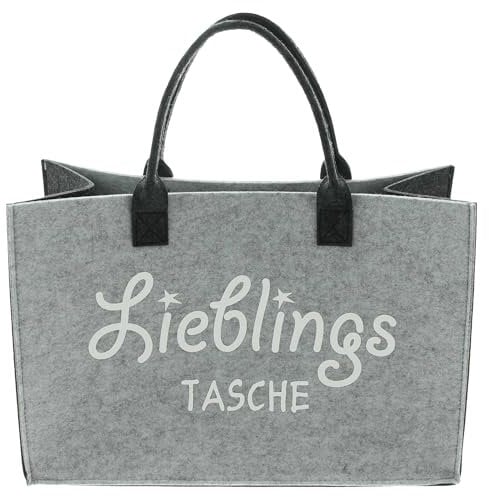 FRANK FLECHTWAREN Shopper Lieblingstasche, Filz Maße: 45 x 20 x 30 cm, GH 46 cm