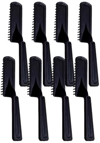 anneratteryer 8 Stück Strähnenkamm Lockenkamm Kamm für locken Haarfärbepinsel Färbepinsel haare Strähnchenkamm Kamm frauen Haarstylingkamm Werkzeug Zum Färben Werkzeugbürste Balance Damen（schwarz）