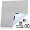 Oscurecedor de Ventana sin Taladrar,Gris Claro 1m x 1,45m Oscurecedor de Ventana de Tejado y Sujetacables Cortina Enrollable Oscurecedora de Ventana de Tejado 100% Oscurecedor Opaco