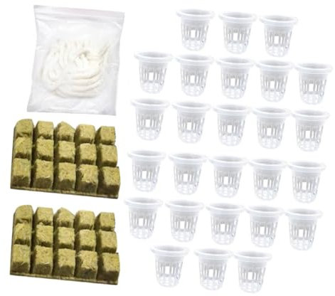Gatuida 1 Set Erdloses Anbauset Hydrokultur Basilikum Chia Halter Flachs Miracle Grow Netzmittel Pflanzgefäße Minze Anzuchtschwamm Und Topf Lampendocht Fischtank