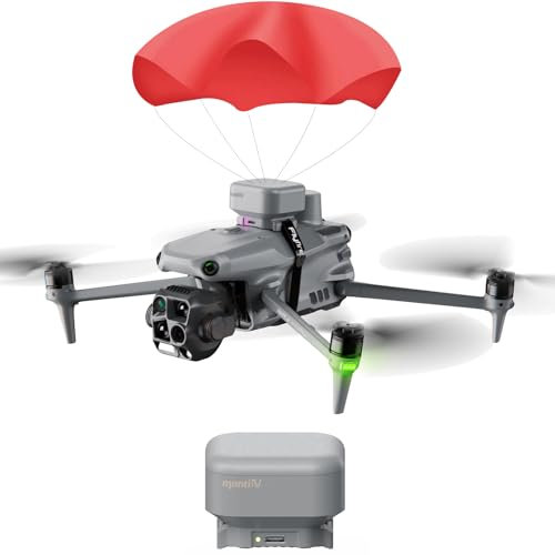 Drohne Fallschirm für DJI Mavic 4 Pro, 2025 verbesserte 4. Generation Manti 4 UAV Flugsicherheitsschutz, Matrice 4/Mavic 4 Pro/3 Pro/Air 3/Phantom 3/4 Zubehör