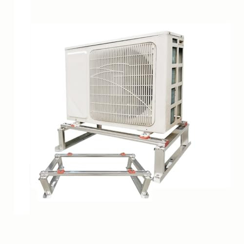 Soporte de Aire Acondicionado de Ventana de Alta Resistencia con 4 Brazos, de Acero Inoxidable, para minisplit (80 x 45 x 60 cm)