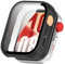 Custodia rigida con pellicola protettiva compatibile con Huawei Watch Fit 4, protezione completa antigraffio PC custodia protettiva ultra sottile per Huawei Watch Fit 4 Smartwatch (nero opaco)