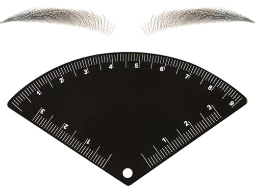 Augenbrauen-Design-Lineal für schnelles Zeichnen – permanentes Make-up, Zeichenführungs-Lineal, wiederverwendbar, präzises Mehrzweck-Augenbrauen-Mapping-Werkzeug für Frauen, Anfänger, Reisen