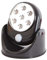 Trimming Shop Motion Activated Cordless Sensor 7 LED Lights Battery Operated for Garden, Patio and Wall Shed, Indoor, Outdoor, Night Light (12.5cm, Black, 2pcs)
