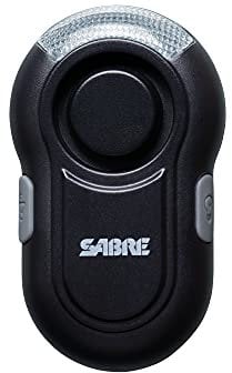 SABRE Clip-On Personal Alarm With LED Safety Light, 120dB Alarm, Audible Up To 1,300 Feet (395 Meters), 3 Light Modes (Always On, Slow Flash and Fast Flash), Weatherproof