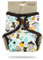 Petit Lulu One Size Überhose (5-16 kg) für Stoffwindeln Druckknöpfe (Tiere und Pilze)