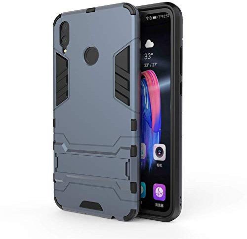 Coque pour Huawei Honor 8X, CHcase 2 en 1 Armour style robuste hybrides double couche Armure Defender TPU + PC Hard coques Case Cover avec kickstand support pour Huawei Honor 8X -Black Plus Gray