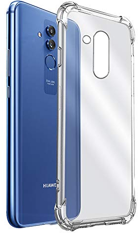 ELECTRÓNICA REY Cover in Gel TPU Anti-Shock per Huawei Mate 20 Lite, Morbido Silicone Custodie Protettivo Case, Anti-Scratch, Protettiva Sottile Back Cover