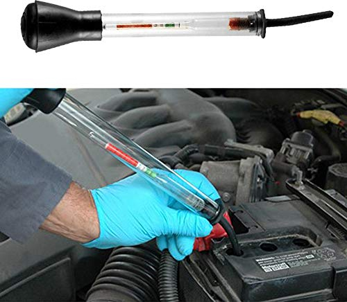 nieliangw0q Hydrometer für Autobatterie, Schnellprüfer, Säurequalitätsanalysator, Dichtemessgerät, Schwarz