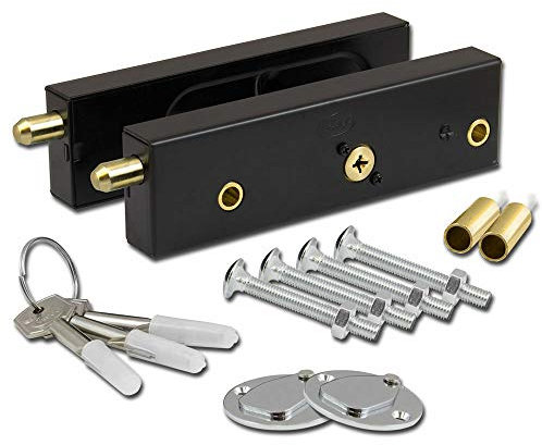 ASEC Garage Door Bolts Locks ASEC HIGH Security Pair Quality KEYED Alike C/W 3 Keys