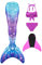 shepretty meerjungfrauenflosse mädchen Neuer Mermaid Tail Badeanzug für Erwachsene und Kinder,xiaoR3-130