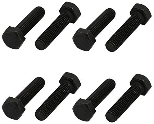 M5 x 20 mm Linksgewinde Linksgewinde Sechskantschrauben schwarz 8 Stück