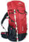 NORDKAMM Trekking-Rucksack, Backpacker Rucksack, Wanderrucksack, Damen Herren, Red 50L