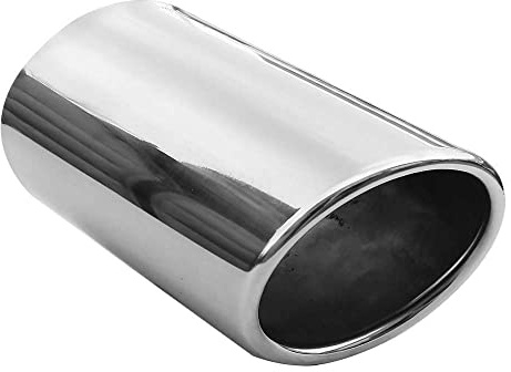 Auspuffblende Endrohr Auspuff Universell Schalldampf Edelstahl Rund bis 63mm Chrom AutoHobby