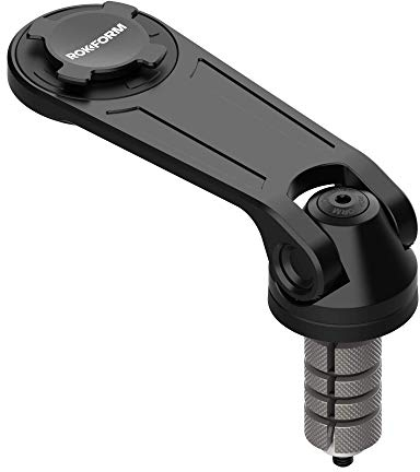 Rokform – Pro Series Motorcycle Stem Phone Mount, Fits Most Sport Bike Center Stems measuring 12-24mm, Secures Phone Via Quad Tab Twist Lock Mount and Built-In Magnet Mount (Black)