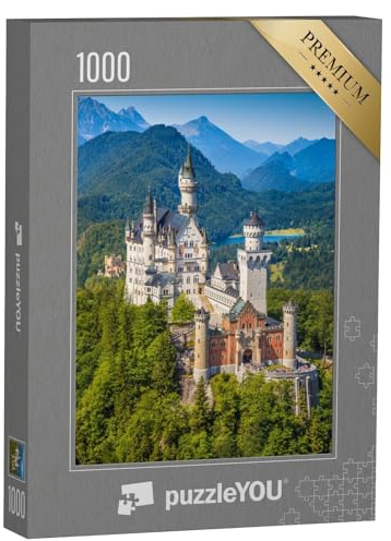 puzzleYOU: Puzzle 1000 Teile „Schloss Neuschwanstein, erbaut im 19. Jahrhundert für König Ludwig II.“ – aus der Puzzle-Kollektion Schloss Neuschwanstein