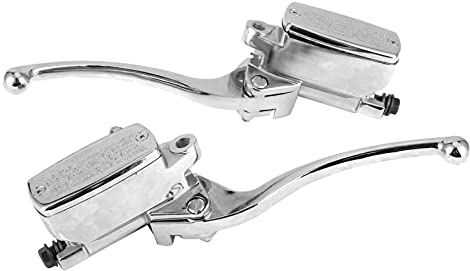 CHICIRIS Freno Idraulico Frizione Pompa Cilindro Principale Leva Sinistra Destra Foro Anteriore Foro Universale per Moto con Manubrio 7/8in Manubri per moto
