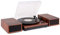 Fenton RP165C Bluetooth Record Player with Speakers, Vinyl Turntable System, 3 Speed Settings, Stereo Sound, Auto-Stop Feature, Retro Cherry Wood Finish, Ideal for Home Audio Setup