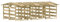 vidaXL 2X Madera Pino Impregnada Pérgolas con Techo Jardín Patio Terraza Exterior Entrada Paso Porche Camino Cenador Puertas 100x90x100 cm
