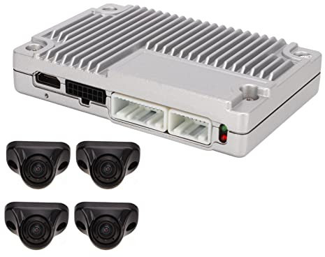 360-Grad-Vogelsicht-Surround-System, Vogelperspektive-Autokamera 360 ° -Vogelsichtsystem mit Vorne Hinten Links Rechts Backup-Parken 4-Wege-Kameras Panorama-Fahren Autozubehör