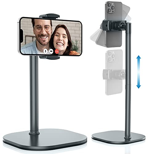 COOPER ChatStand- Support de Téléphone Portable Réglable pour Bureau et Table de Chevet, Compatible avec iPhone, Smartphone et Mobile, Idéal pour l'Enregistrement Vidéo et Les Appels