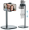 COOPER ChatStand - Soporte Móvil Mesa Ajustable y Portátil | Soporte para Móvil, iPhone, Samsung y Mas, Ideal para Grabar Video, Transmisión en Vivo, Videoconferencias (Gris Metálico)