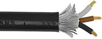 Armoured XLPE SWA Cable 3 Core - 16.00mm - Black - Various Lengths (10)