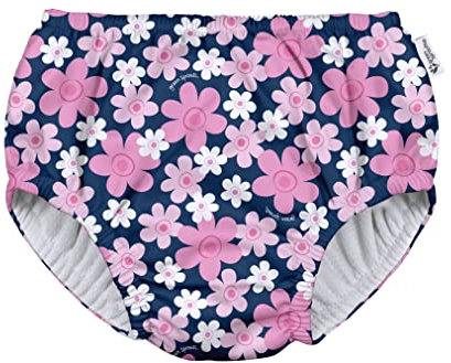 green sprouts - Couche Culotte de Piscine eco - Navy Blooms - 6mo (3-6m)