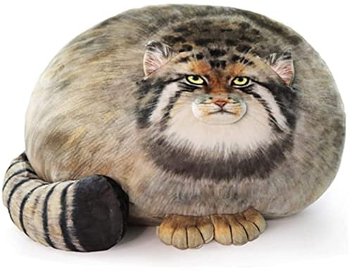 OUKEYI 15.7in/40cm Cat Plush Toy Pillow, Cute Steppe Stuffed Animal, Kawaii Fat Kitten Throw Pillow Doll, Big Plush Toys Gift for Girls Boys Girlfriend