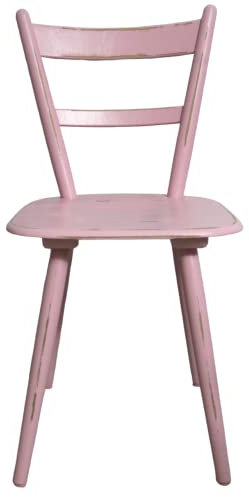 Shabby Küchenstuhl Holzstuhl Stuhl fuchsia rosa 60er Jahre Landhaus Vintage Shabby Chic Möbel