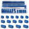 YIXISI 100 Pezzi PCB Morsetto, 5mm 2 Pin / 3 Pin / 4 Pin PCB Morsettiera a Vite, per Arduino DIY Project (85 x 2 pin, 10 x 3 pin, 5 x 4 pin, Blu)