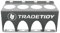 Tradetidy Spray Can Holder, Garage Organiser for Spray and Aerosol Can, Shelf Organiser Ideal for Vans, Garages, Workshops, Robust Steel Construction, Colour - Grey