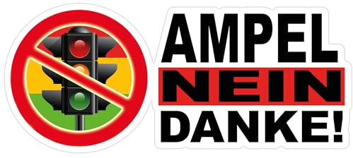 Aufkleber Statement Ampel Nein Danke Sticker Widerstand 2024 Landwirt Streik Sticker Stop Ampelregierung Volksbegehren FCK Grüne